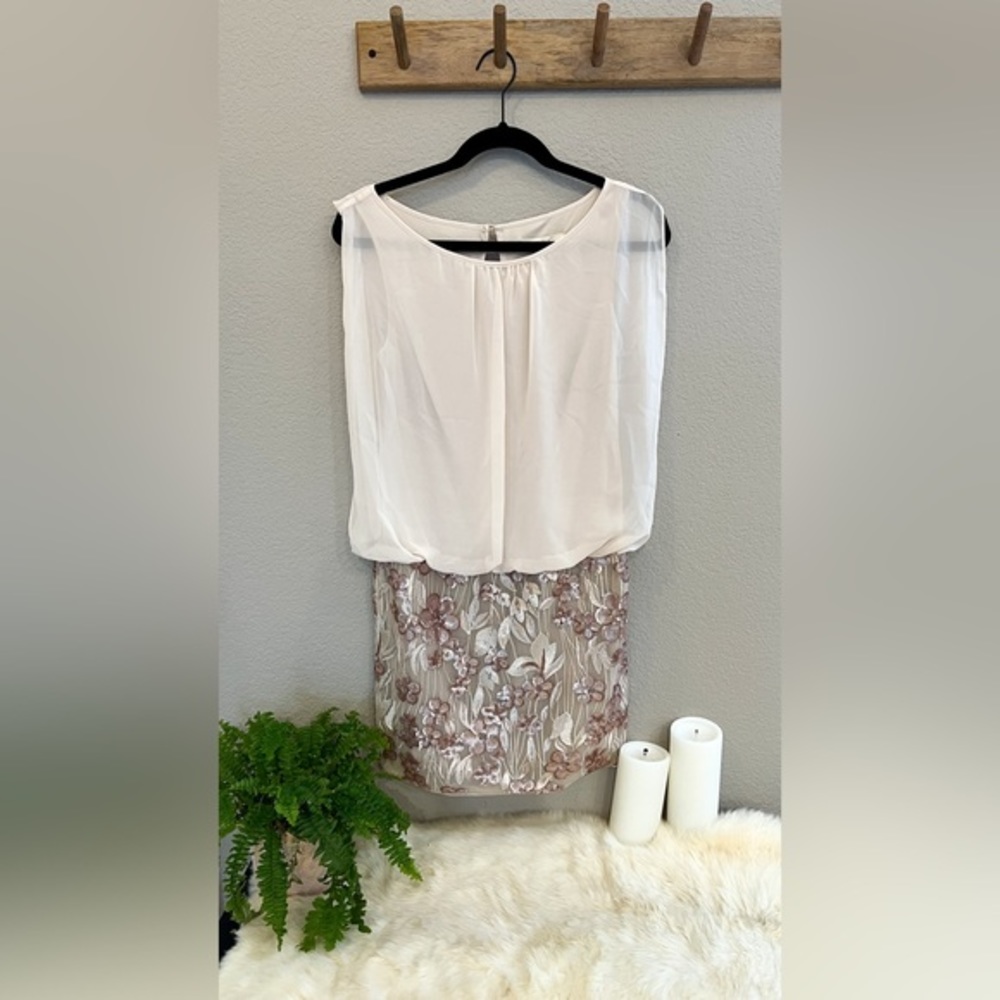 Rose Gold Cocktail Dress - Aidan by Aidan Mattox
